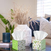 Fourluoo 12 Pack Flower Facial Tissues Cube Face Boxes 600 Sheets 3 Ply
