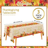 Fall Thanksgiving decorations, Disposable Tablecloth, Plastic Table Cover for Autumn Party Decorations and Thanksgiving Party Decorations, 3 Pack, 54”x108”