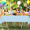 JCTHKUKU 2 Pack Light Blue Tablecloth Disposable Baby Blue Table Covers 54" x 108" Blue Pastel Table Cloths for Parties Bridal Shower Engagement Wedding Birthday BBQ Picnic Indoors & Outdoors Party