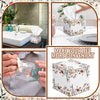 Fourluoo 12 Pack Fall Wildflower Facial Tissues Cube Boxes 600 Sheets 3 Ply