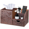 Tissue Box Cover with Drawer Organizer and Storage Tray,Cube Tissue Holder