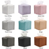 Carrot’s Den PU Leather Tissue Box Cover Holder, Bathroom Decor, Beige