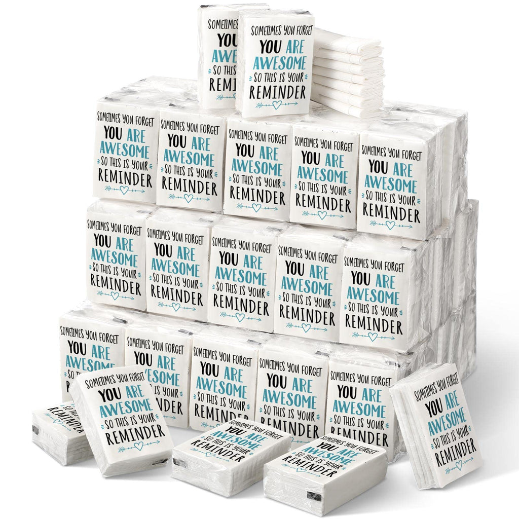 Fuutreo 120 Pack Pocket Tissues Travel Packs Bulk, 3 Ply Individual