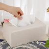 Sumnacon Tissue Box Cover Rectangle Linen Tissue Box Holder，Magnetic Bottom