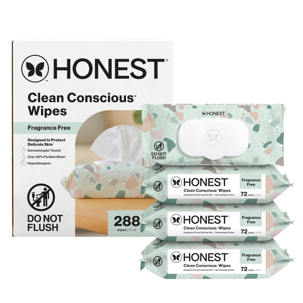 The Honest Company Multi-Use Baby Wipes, Geo Mood, 288 Count