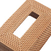 Rattan Tissue Box Cover, Rectangle Wicker Tissue Box Holder, Boho Tissue Box Cover for Living Room, Bathroom, Kitchen, Bedroom, 10.2 x 6.2 x 5.3 inch, Natural