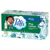 Puffs Facial Tissues Plus Lotion, 8 Family Rectangle Boxes, 124 Facial Tissues per Box, Allergies and Colds (Packaging May Vary)