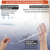 Acrylic Tissue Box Holder, Clear Dispenser for Facial Tissues, Napkins, and Dryer Sheets. Perfect for Bathrooms, Desks, Countertops, Vanities, Bedrooms, and Nightstands (Rectangle, Clear) (Pack of 2)