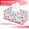 Premium Bulk Tissues, 8 Boxes of 230 Count, 2-Ply Soft Facial Tissues for Offices or School, Made in the USA, 1840 Total Count Bulk Face & Nose Tissue Paper for Home or Professional Use