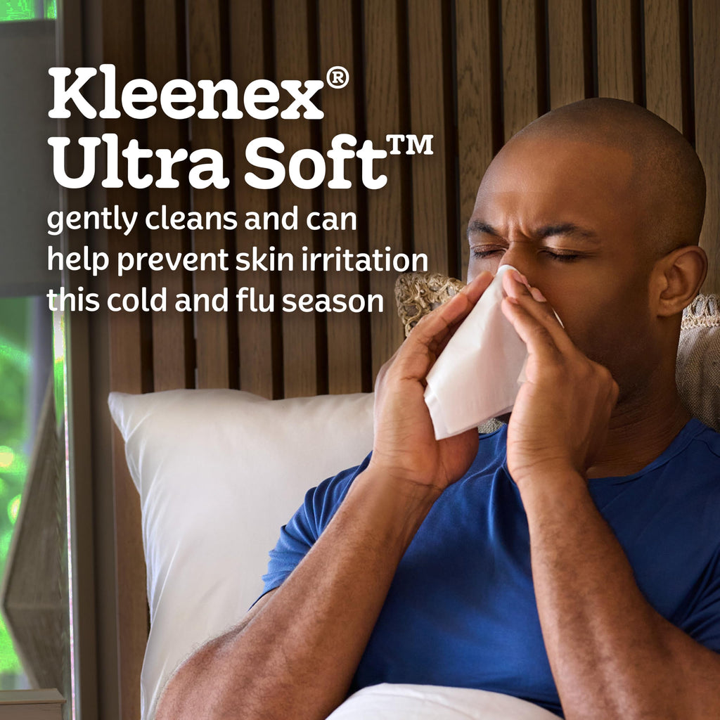 Kleenex Ultra Soft Facial Tissues, 10 Cube Boxes, 80 Tissues per Box