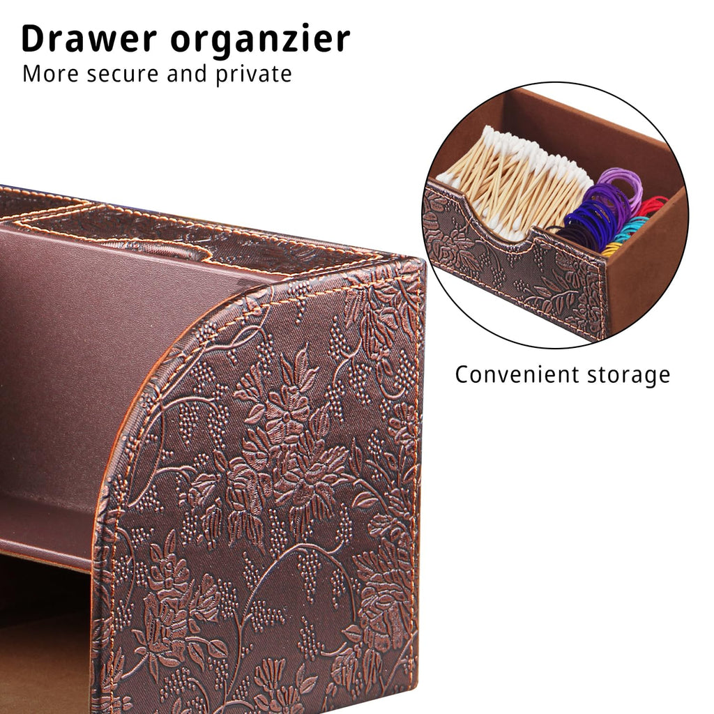 Tissue Box Cover with Drawer Organizer and Storage Tray,Cube Tissue Holder