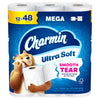Charmin Toilet Paper Ultra Soft, 12 Mega Rolls = 48 Regular Rolls, 2-ply Bath Tissue