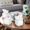 Fourluoo 12 Pack Facial Tissues Cube Boxes Face Box 600 Sheets 3 ply Soft Paper Square Tissues Bulk for Car Pocket Toilet Household Bedroom Family(White)