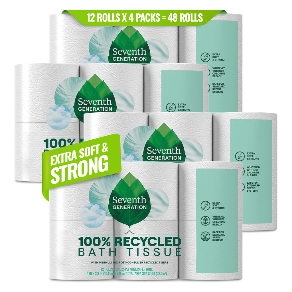 Seventh Generation, Bath Tissue, 12 Roll, pack of 4
