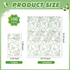 Mwellewm 100 Disposable Hand Towels for Bathroom,Green Guest Paper Napkins