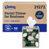 Kleenex Professional Naturals Facial Tissue, Bulk (21272), 2-Ply, White, Upright Cube Boxed Format, Designed for Business (90 Tissues/Box, 36 Boxes, 3,240 Sheets/Case)