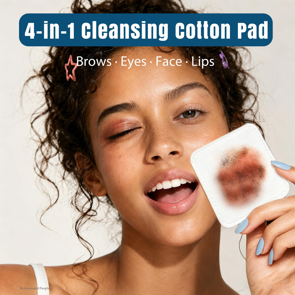 Ourmed Life Large Cotton Pads for Face, 3 x 3 Makeup Remover Pads, 240 ct