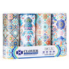 CLOVER Car Tissues Cylinder with Cap, Round Tissue Box Container (4 Pack)