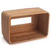 Rattan Tissue Box Cover, Rectangle Wicker Tissue Box Holder, Boho Tissue Box Cover for Living Room, Bathroom, Kitchen, Bedroom, 10.2 x 6.2 x 5.3 inch, Natural