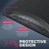 HOUZZKINGZ USA Black Paper Tablecloths for Round Tables | 82" 4 Pack | 3-Ply Premium Paper & Plastic Table Cloths for Parties Disposable