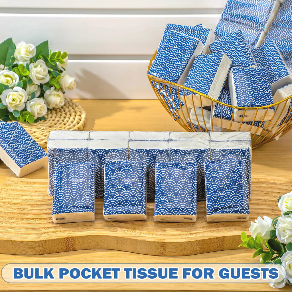 Therwen 100 Pack Pocket Tissues Travel Bulk 1000 Sheet, Cool