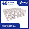 Kleenex Professional Facial Tissue, Bulk, 48 Boxes x 125 Tissues (21606)