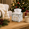 Christmas Tissue Box Square, Merry Christmas Decorations for Home Office.
