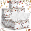Fourluoo 12 Pack Fall Wildflower Facial Tissues Cube Boxes 600 Sheets 3 Ply