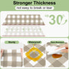 Smiry Disposable Rectangle Plastic 54 x 108 Inch Table Cloth 3 Pack