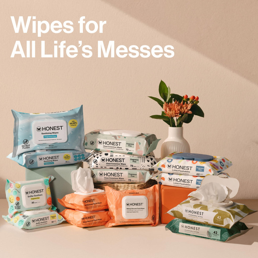 The Honest Company Multi-Use Baby Wipes, Pattern Play, 10 Count
