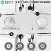Party BARGAINS Disposable Table Covers - 54" X 108" [1 Count] 3 Ply Paper & Plastic White Table Cover