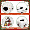 Thyle 2 Pcs Christmas Square Tissue Box Cover PU Leather Reindeer Snowman Tissue Box Holder Closure Xmas Decorations Cube Napkin Holder for Kitchen Car Home Office Living Room Bedroom