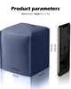 Tclouda Tissue Box Cover for PU Leather, Modern Simple Solid Color Holder Square Tissue Bag, Ideal for Bathrooms,Office,Car,Outdoor Tent,Dining Table,5"X5"X5", Double Navy Blue
