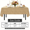 TheoZemica Kraft Paper Tablecloth for Rectangle Tables 4 Pcs, 54"×108", Waterproof Paper Tablecloths with Plastic Backing for 6-8ft Tables, 3-Ply Paper & Plastic Table Cloth Cover for Party Banquet
