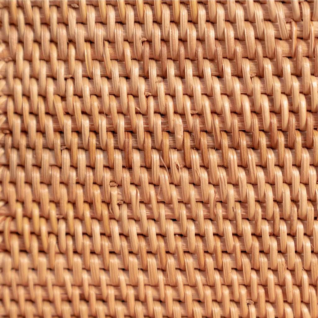 2 Pack Rattan Tissue Box Cover Square, Hand Woven Wicker Tissue Holder, 5.5 x 5.5 X 5.7 inch, Natural