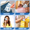 Therwen 100 Pack Pocket Tissues Travel Bulk 1000 Sheet, Butterfly