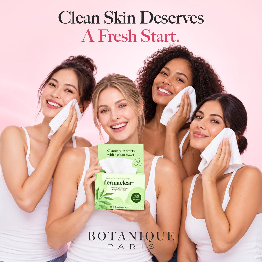 DermaClear™ Face Towels for Sensitive Skin, XL Disposable Face Towels