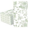 Mwellewm 100 Disposable Hand Towels for Bathroom,Green Guest Paper Napkins