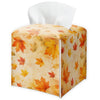 Minimalism Fall Autumn Tissue Box Square, Maple Leaves Tissue Box for Thanksgiving.