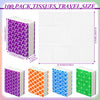 Therwen 100 Pack Pocket Tissues Travel Bulk 1000 Sheet, Multicolor