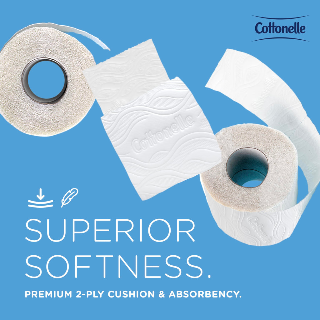 Cottonelle Professional CleanCare Toilet Paper, Bulk, 40 Rolls (58696)