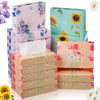Taobary 24 Packs Flower Small Tissue Cube Box for Car 2 Ply 960 Sheets