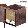 YAPISHI Tissue Box Cover Square,Cube Tissue Box Holder with Storage Tray