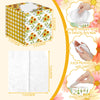 Fourluoo 12 Pack Flower Facial Tissues Cube Face Boxes 600 Sheets 3 Ply