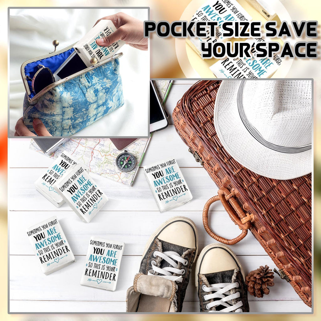 Fuutreo 120 Pack Pocket Tissues Travel Packs Bulk, 3 Ply Individual