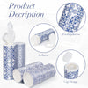 CLOVER Car Tissue Cylinder Box Set with Lids, 4 Tubes Lotion Tissues