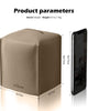 Tclouda Tissue Box Cover for PU Leather, Modern Simple Solid Color Holder Square Tissue Bag, Ideal for Bathrooms,Office,Car,Outdoor Tent,Dining Table,5"X5"X5", Single Cocoa Brown