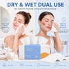 PoeticEHome Disposable Face Towels, Soft Dry Wipes, 3 Pack, 300 Count