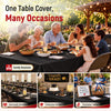 Plastic Table Cover, Extra-long Table Cloth Disposable Roll 54 In x 400 Ft