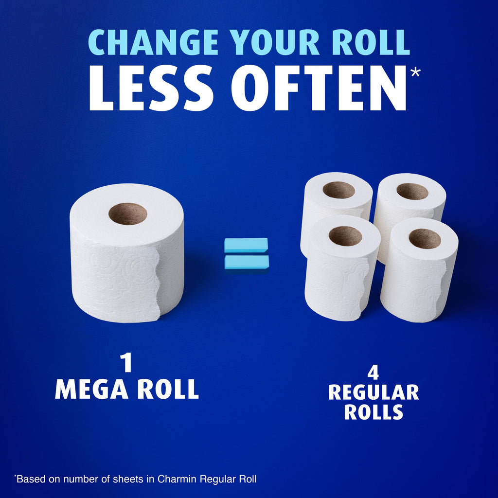 Charmin Toilet Paper Ultra Soft, 12 Mega Rolls = 48 Regular Rolls, 2-ply Bath Tissue